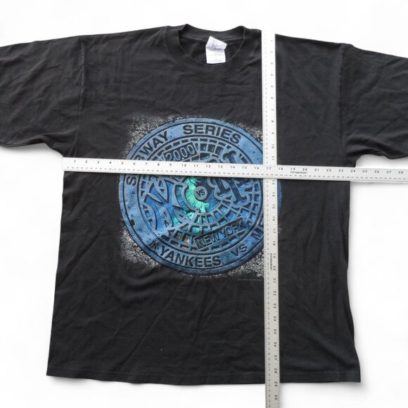 Vintage NY Yankees vs Mets Subway Series 2000 World Series T-Shirt Y2K Men's XL - Picture 7 of 9